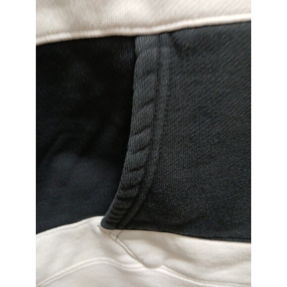 Adidas Original Asymmetrical Block Hooded Sweatshirt White/Black Womens Small - Picture 8 of 16